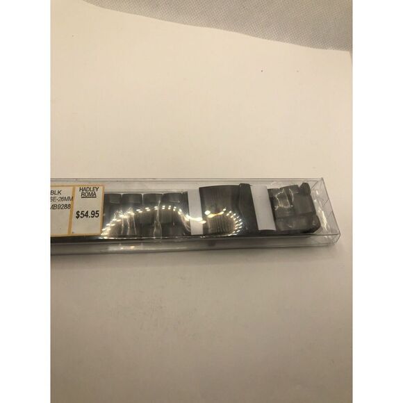 Hadley Roma Watch Band Replacement Parts Links Black In Box MB5177T PY42 - Picture 3 of 6